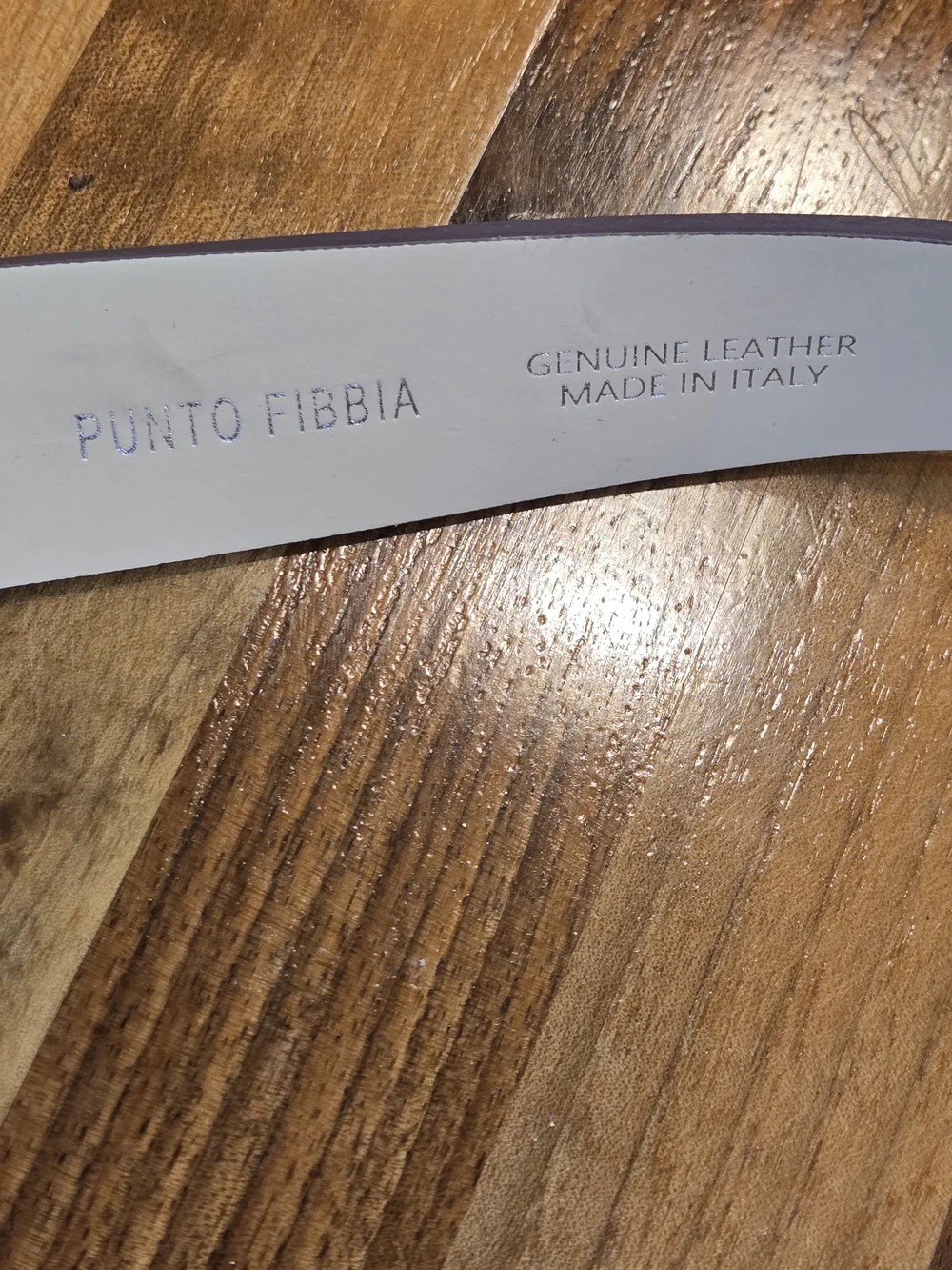 Punto Fibbia Italian Leather Belt - Minimalist Silver Hook Buckle 35